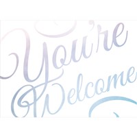 You're Welcome Card - Script Design (Set of 3) / 